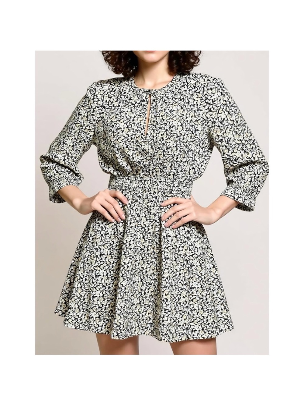 Apiece Apart Floral Mini Dress, Size M - Picture 2 of 9